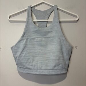 Outdoor Voices Women Size S Move Free Gray Crop Top Longline Sports Bra Athletic